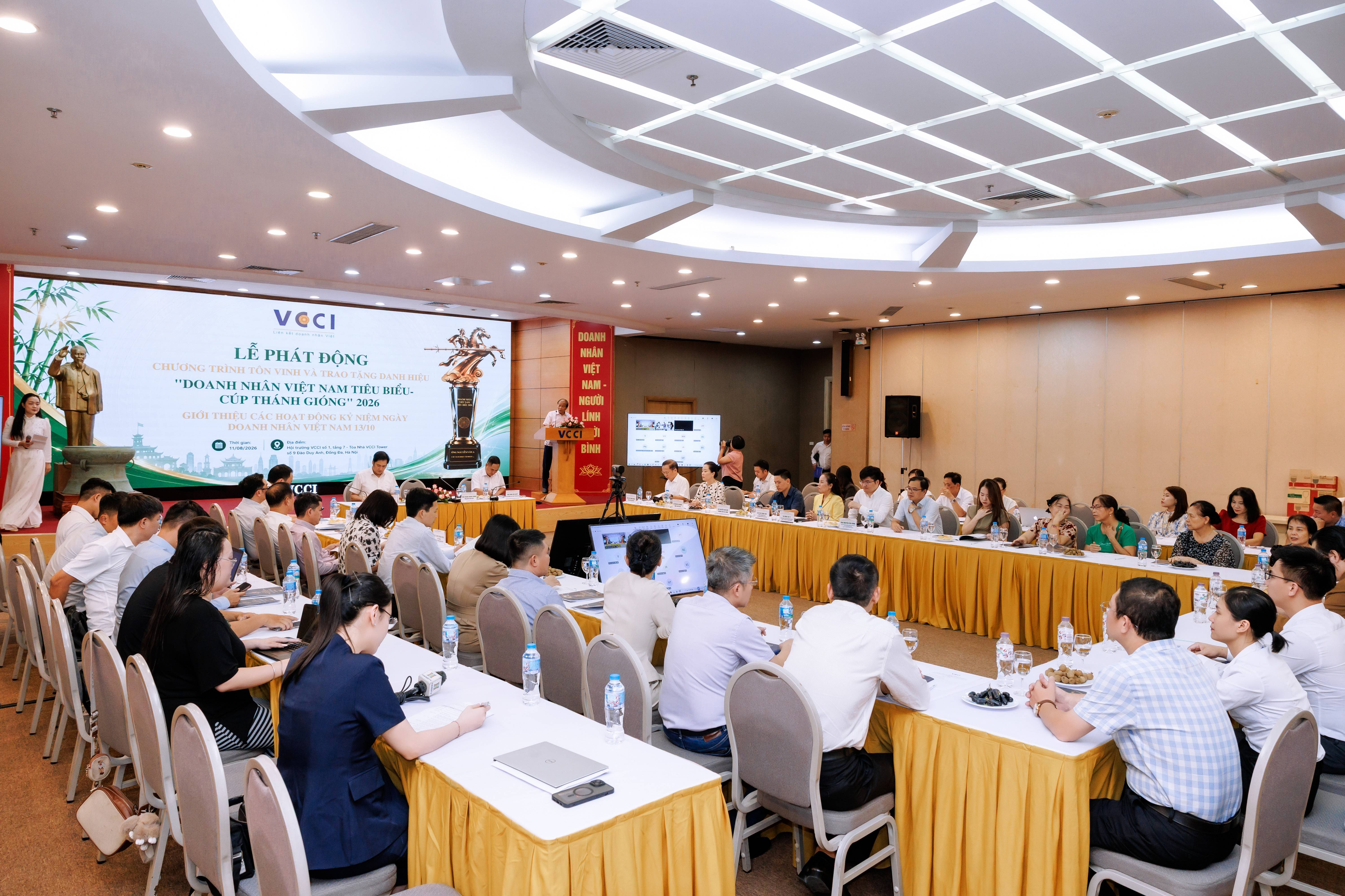 VCCI khởi động chương trình tôn vinh 100 doanh nhân tiêu biểu năm 2026