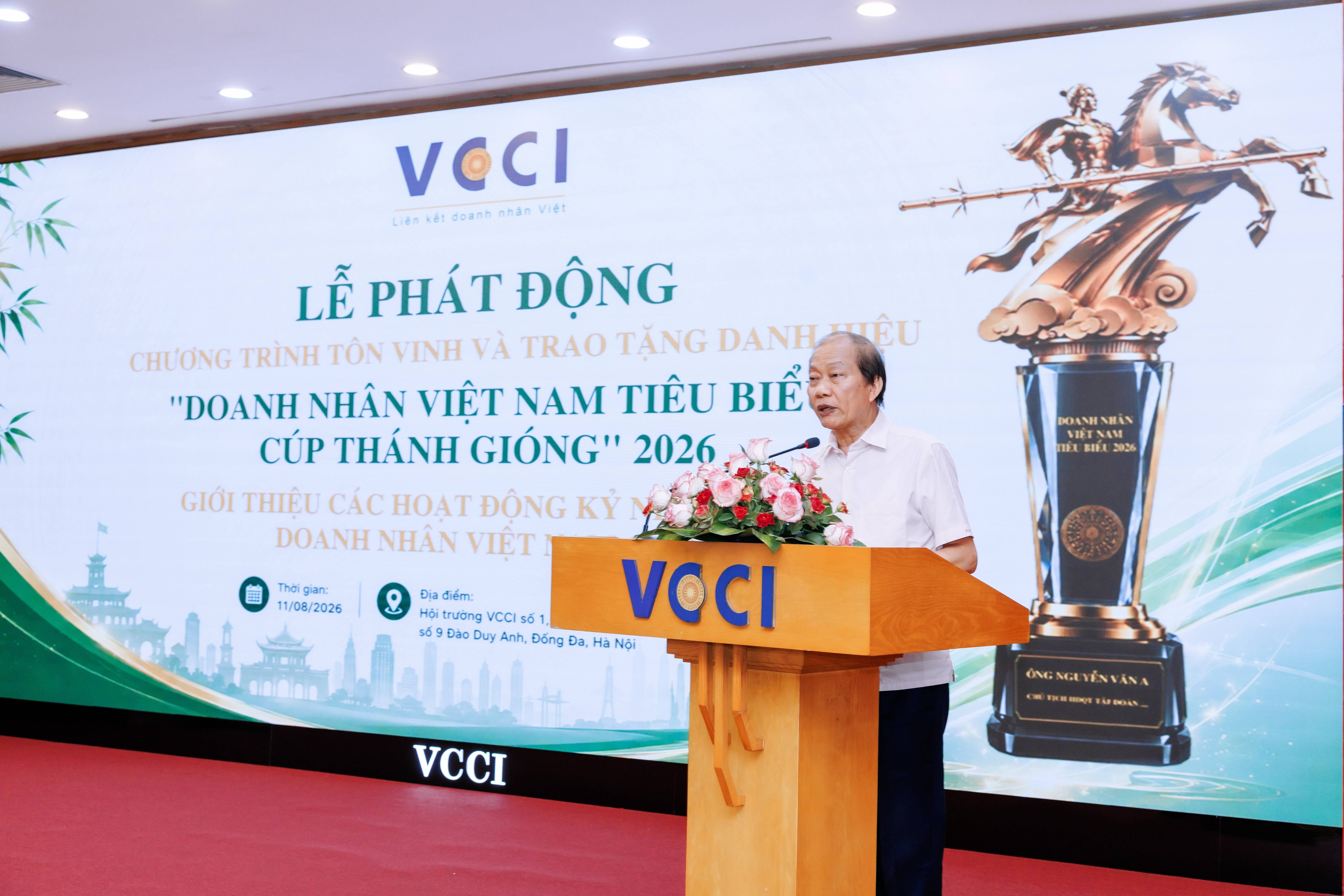 VCCI khởi động chương trình tôn vinh 100 doanh nhân tiêu biểu năm 2026
