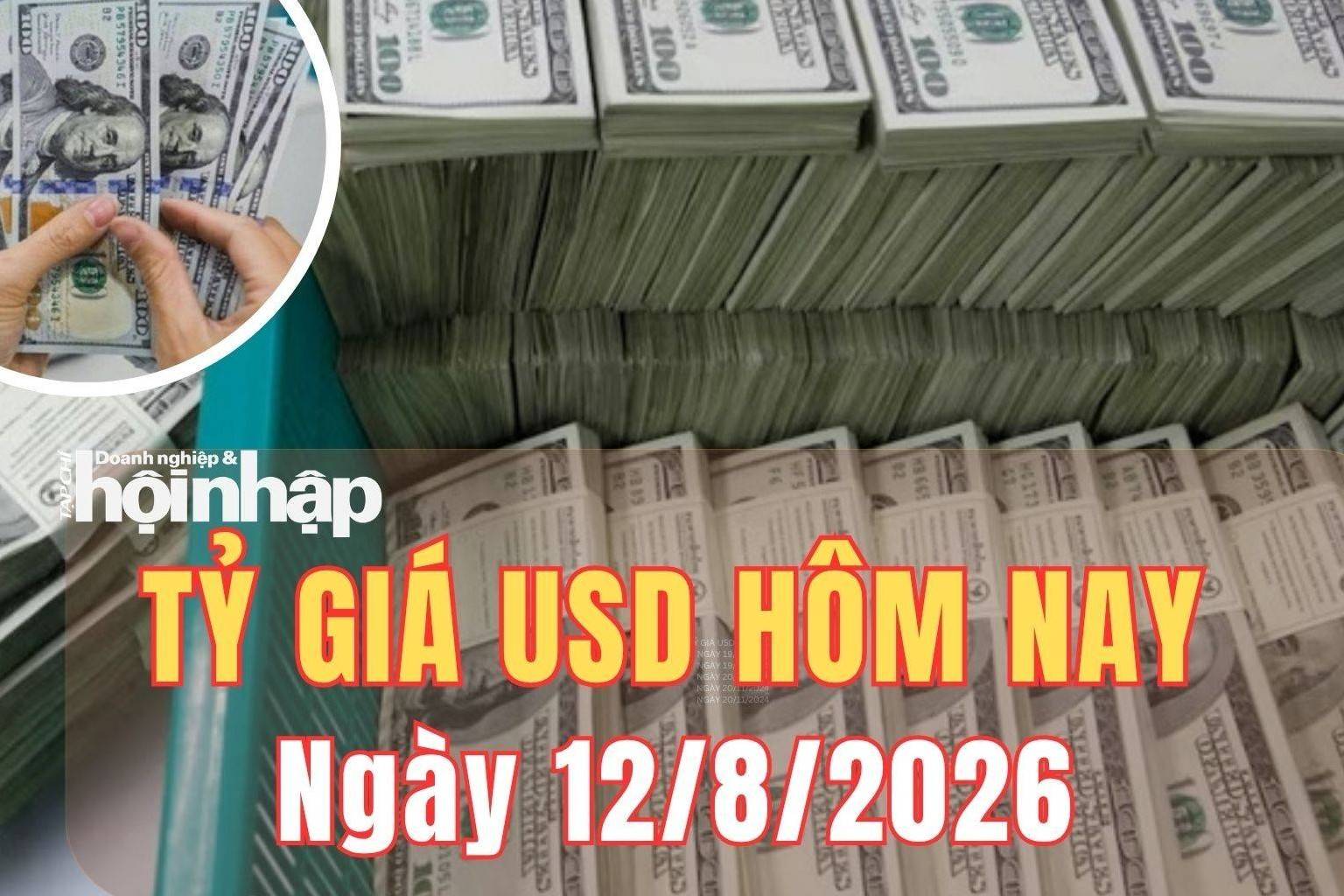 Tỷ giá USD hôm nay 12/8/2026: Đồng USD thế giới đi ngang