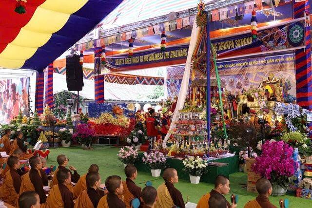 Đại lễ Cầu an Quan Âm Tara Yuldog tiêu trừ chướng ngại, tăng trưởng phúc lành. Ảnh: tư liệu