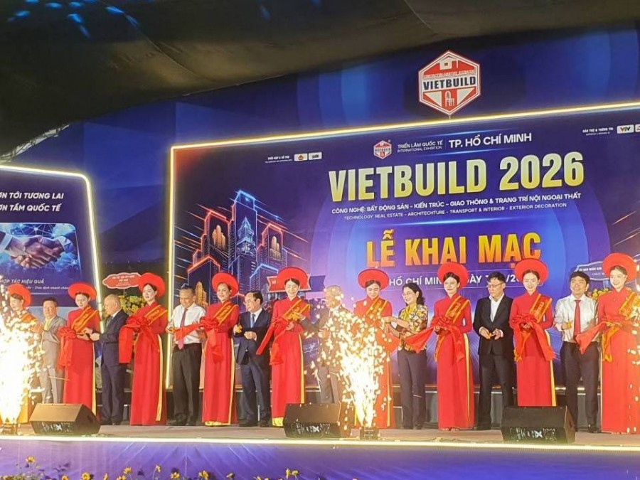 Khai mạc Vietbuild TP.HCM 2026: Nhiều sản phẩm, công nghệ và giải pháp mới cho ngành xây dựng, đô thị và bất động sản