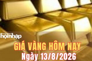 Giá vàng hôm nay 13/8/2026: Vàng miếng, vàng nhẫn tăng ở một số thương hiệu