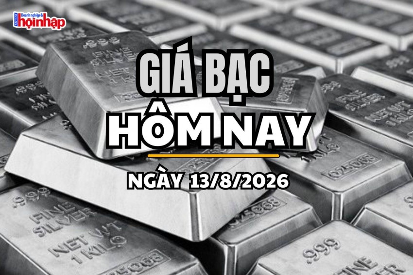 Giá bạc hôm nay 13/8/2026: Giá bạc tăng nhẹ
