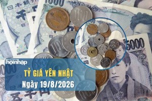 Tỷ giá Yên Nhật hôm nay 19/8/2026: Yên Nhật neo gần 159,5 JPY/USD dưới áp lực chênh lệch lãi suất