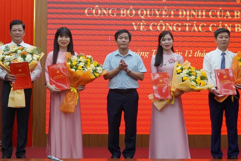 Quảng Trị công bố quyết định của Ban Bí thư về công tác cán bộ
