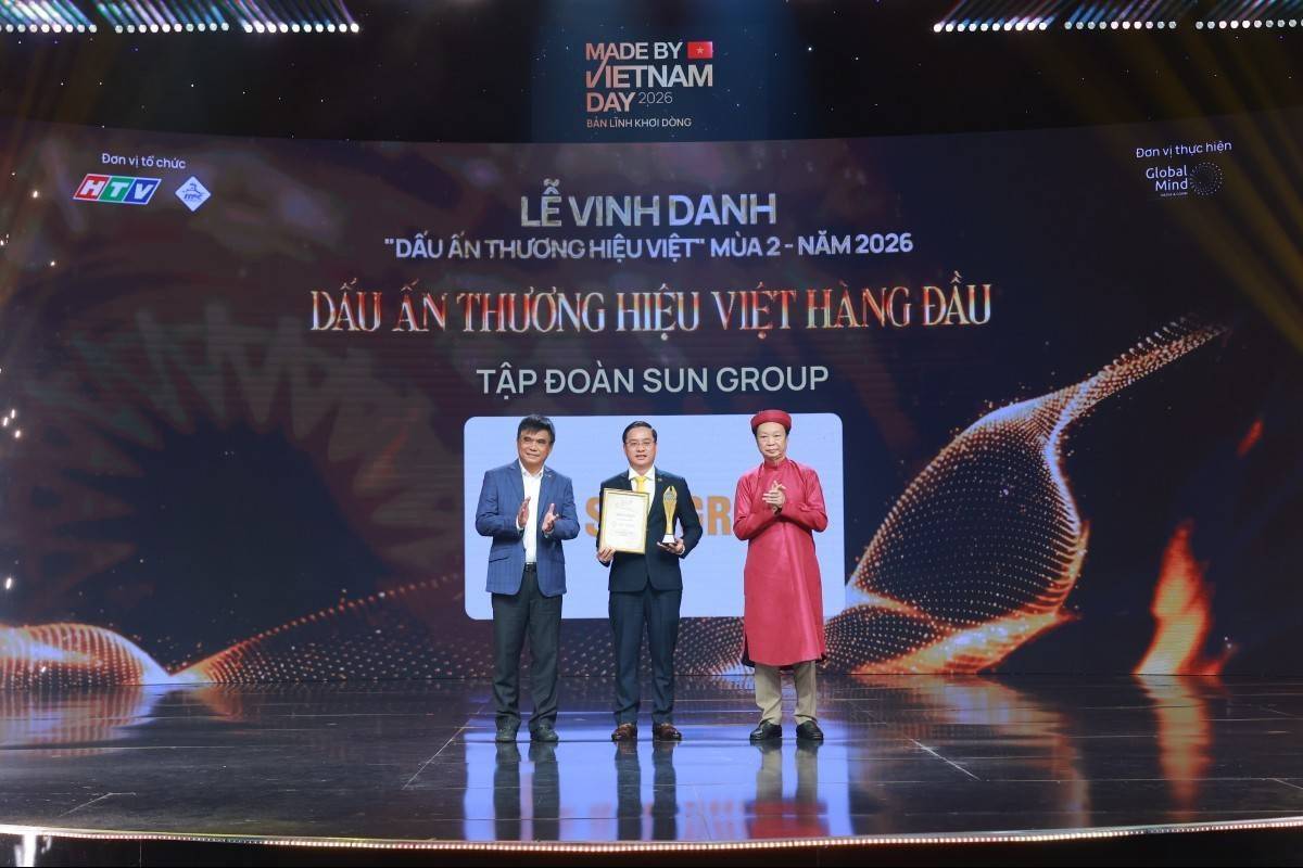 Sun Group được vinh danh "Dấu ấn Thương hiệu Việt hàng đầu"