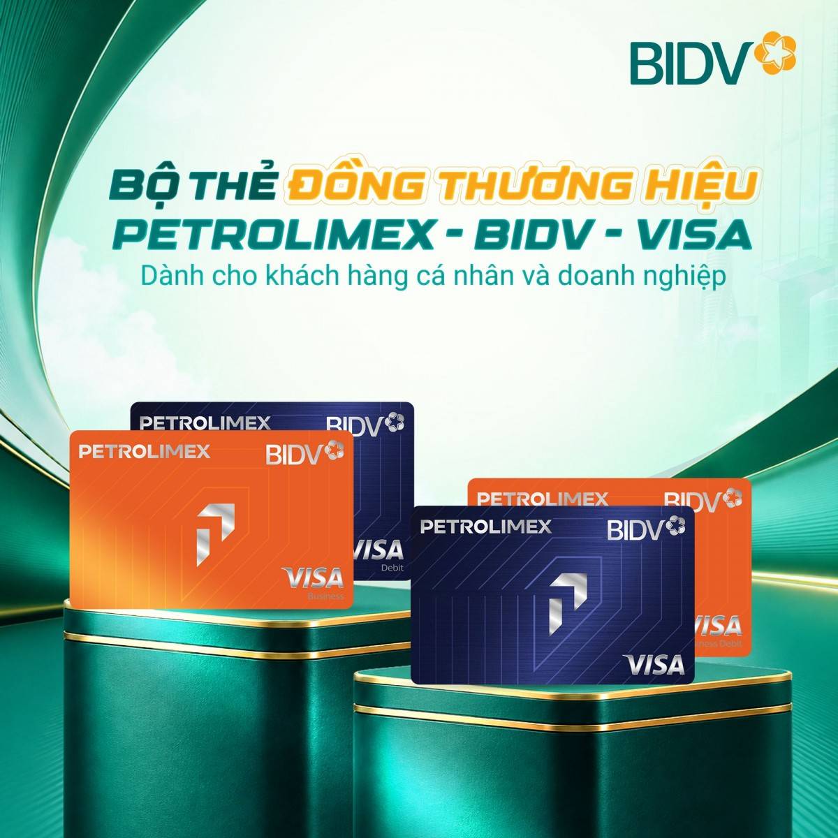 BIDV phối hợp ra mắt thẻ đồng thương hiệu Petrolimex - BIDV - Visa