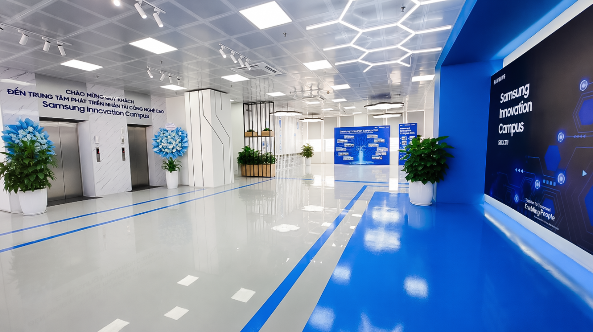 Samsung mở trung tâm đào tạo AI, bán dẫn gần 1.000 m² tại Thái Nguyên