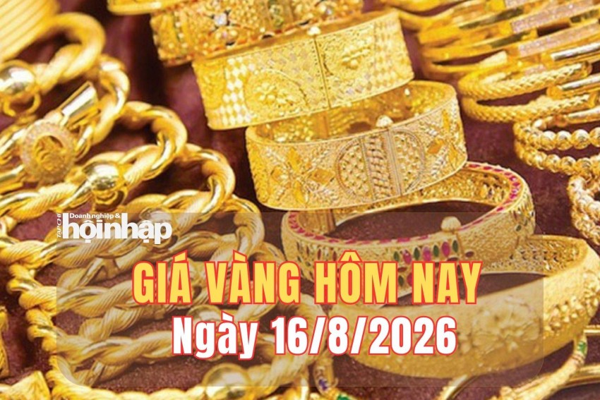 Giá vàng hôm nay 16/8/2026: Vàng miếng SJC tăng mạnh, thế giới hướng tới tuần tăng tiếp
