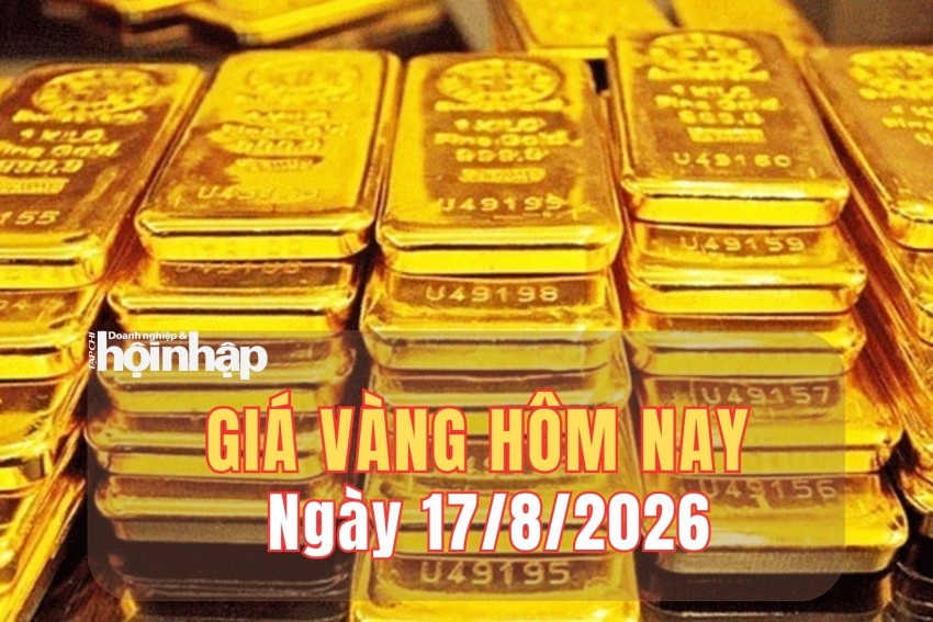 Giá vàng hôm nay 17/8/2026: Vàng thế giới bật tăng, trong nước đi ngang