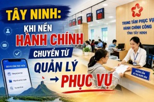 Tây Ninh đưa hành chính từ quản lý sang phục vụ
