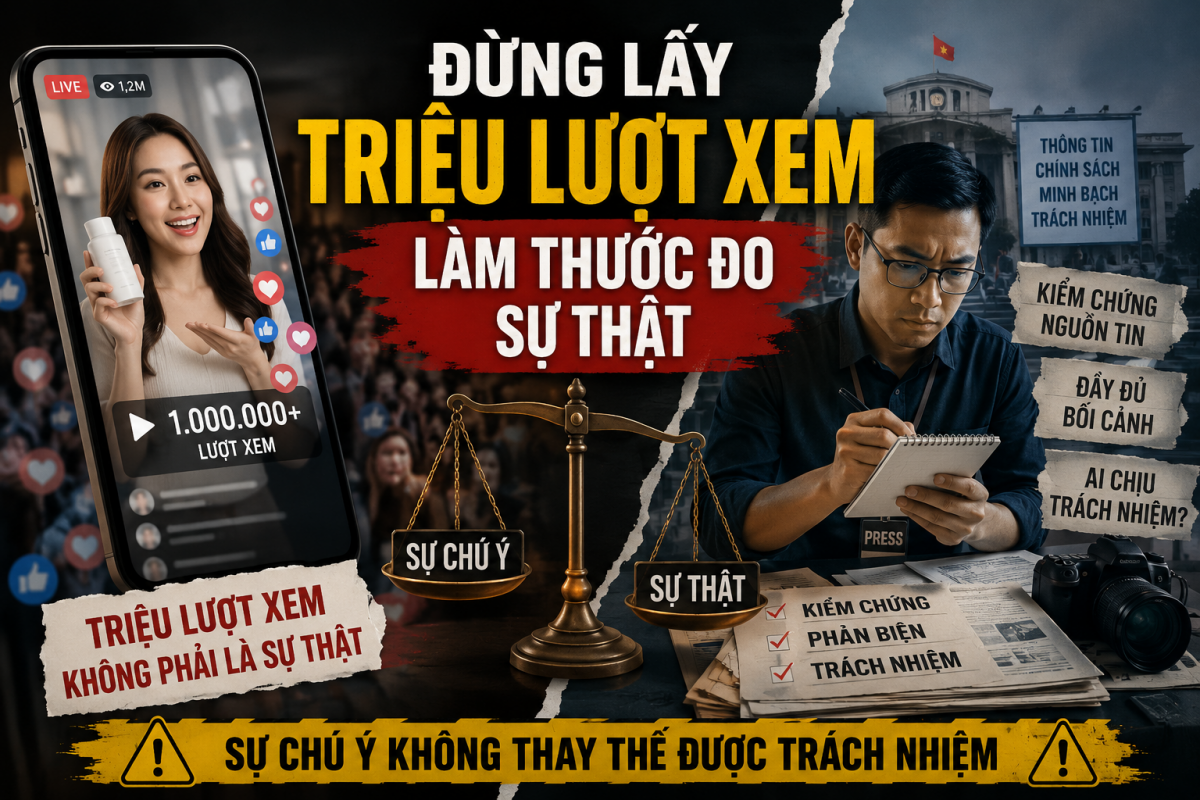 Đừng lấy triệu lượt xem làm thước đo sự thật