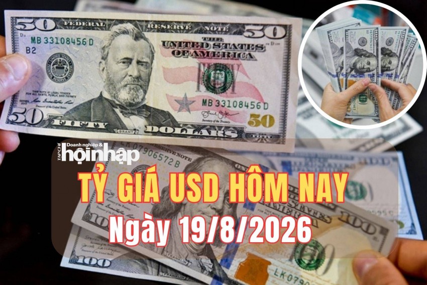 Tỷ giá USD hôm nay 19/8/2026: Đồng USD đi ngang trước tín hiệu mới từ Fed