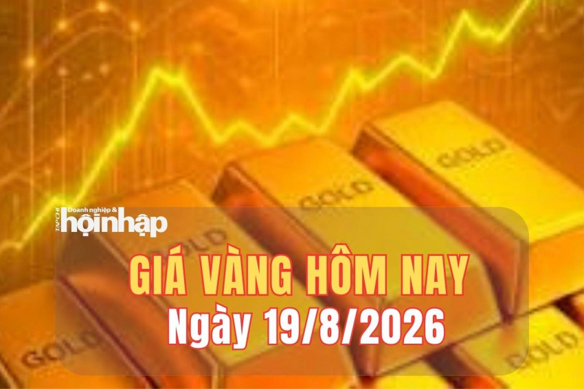 Giá vàng hôm nay 19/8/2026: Vàng trong nước tăng giảm trái chiều 