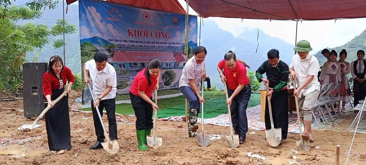 Hơn 3 tỷ đồng xây điểm trường Suối Dầm: Dấu ấn từ Quỹ Thiện Tâm và Hội Chữ thập đỏ Lào Cai