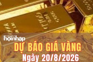 Dự báo giá vàng ngày mai 20/8: Khả năng tăng trở lại