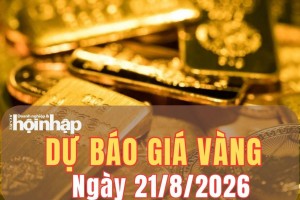Dự báo giá vàng ngày mai 21/8: Đà tăng còn tiếp diễn