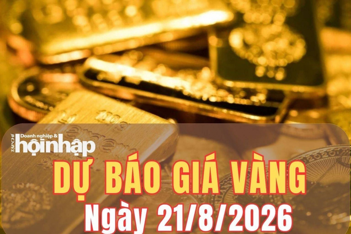 Dự báo giá vàng ngày 21/8: Đà tăng có thể tiếp diễn