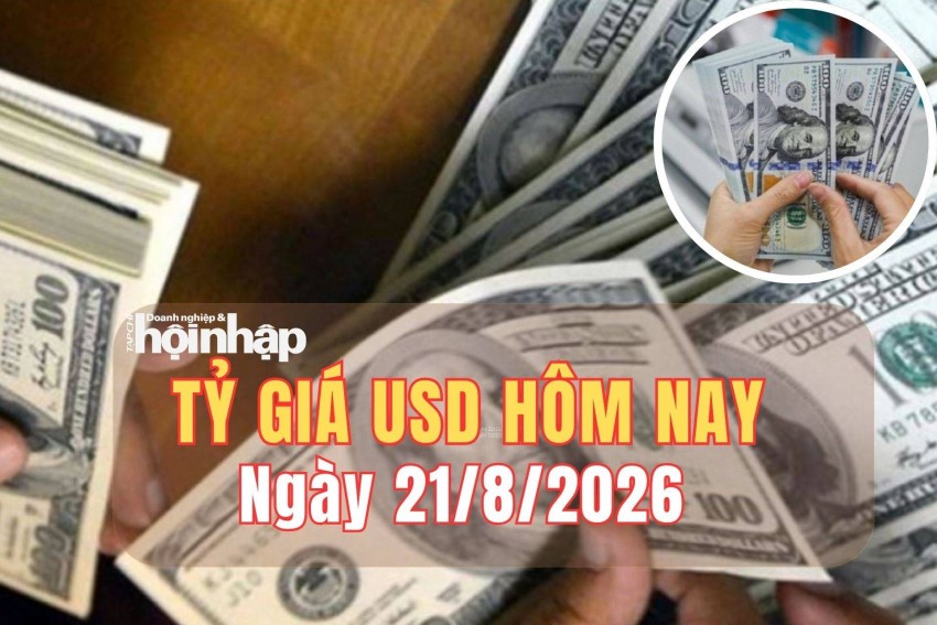 Tỷ giá USD hôm nay 21/8/2026: Đồng USD thế giới tăng nhẹ