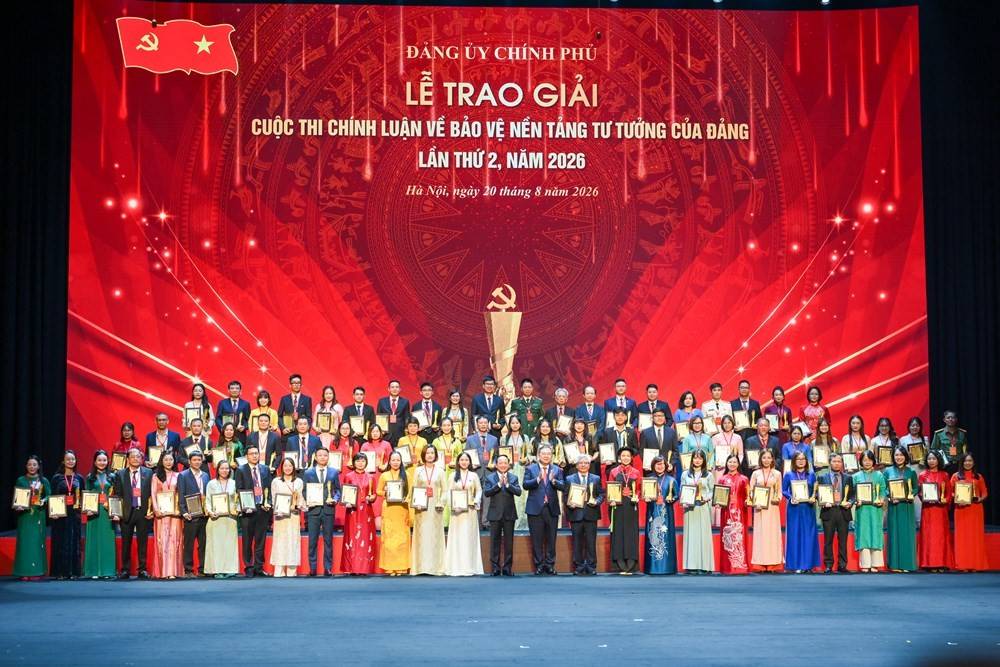 Trao giải Cuộc thi chính luận về bảo vệ nền tảng tư tưởng của Đảng lần thứ 2