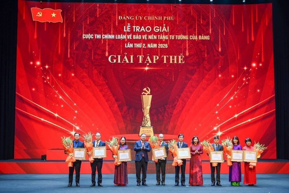 Trao giải Cuộc thi chính luận về bảo vệ nền tảng tư tưởng của Đảng lần thứ 2