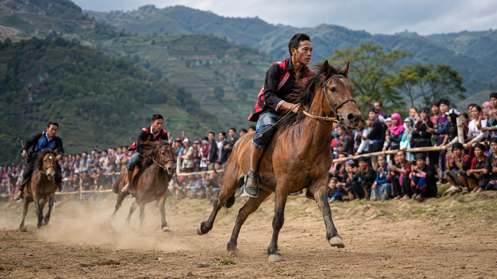 Những cuộc đua ngựa truyền thống tạo điểm nhấn hấp dẫn trong Festival Mùa Thu “Hương sắc mùa Thu” Bắc Hà năm 2026.