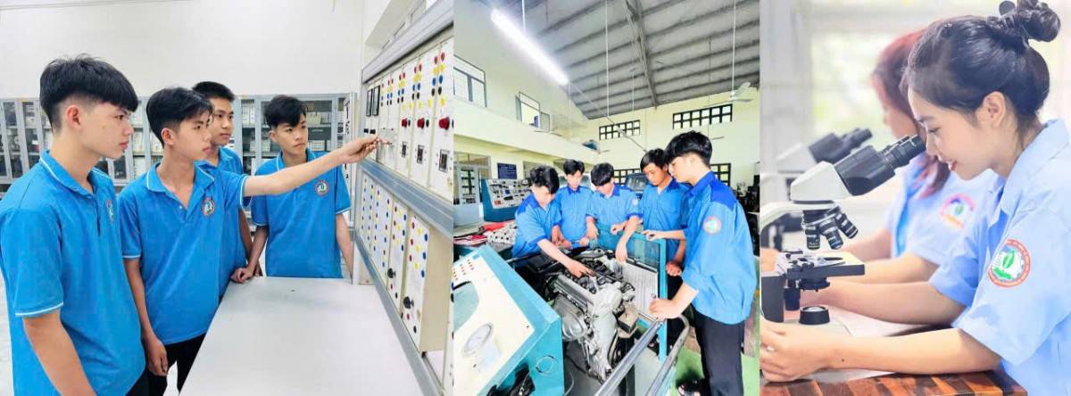 Giờ thực hành là nơi kiến thức được chuyển hóa thành kỹ năng, giúp người học từng bước  hình thành năng lực nghề nghiệp