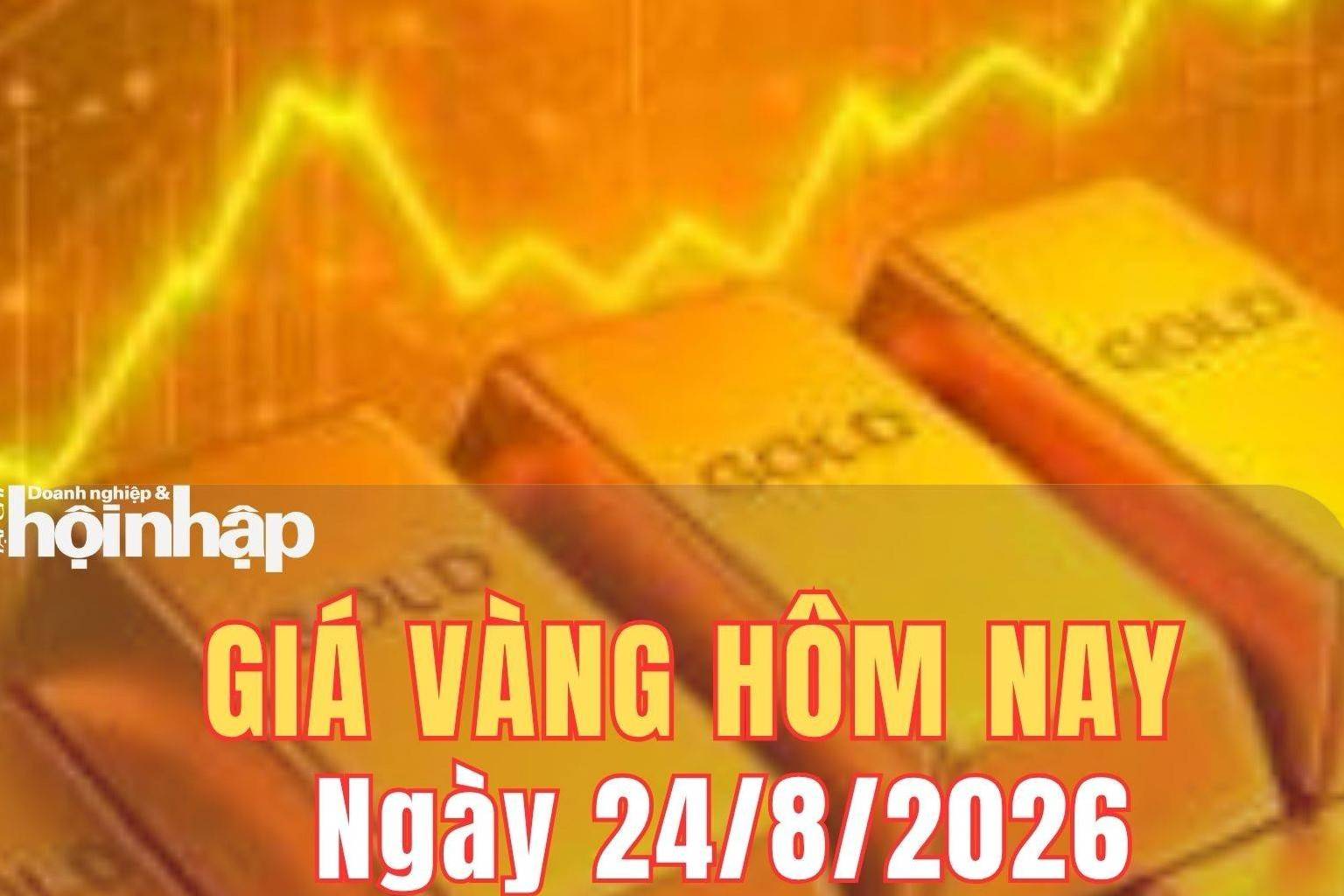 Giá vàng hôm nay 24/8/2026: Vàng trong nước đi ngang, thế giới duy trì vững chắc trên mốc 4.600