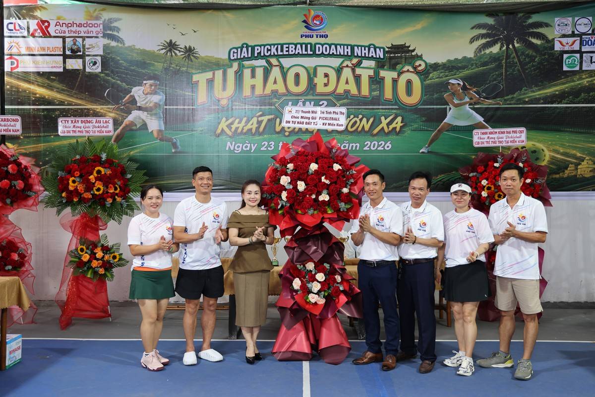 Giải Pickleball Doanh nhân Tự hào đất Tổ - CLB Doanh nhân trẻ Phó Thọ khu vực niềm Nam
