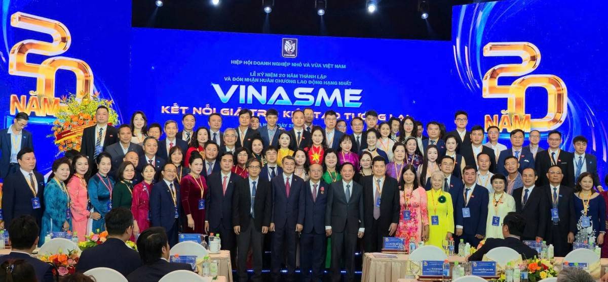 Tường thuật trực tuyến Lễ kỷ niệm 20 năm thành lập VINASME và đón nhận Huân chương Lao động hạng Nhất