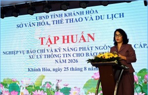 Khánh Hòa tập huấn kỹ năng phát ngôn, cung cấp và xử lý thông tin báo chí