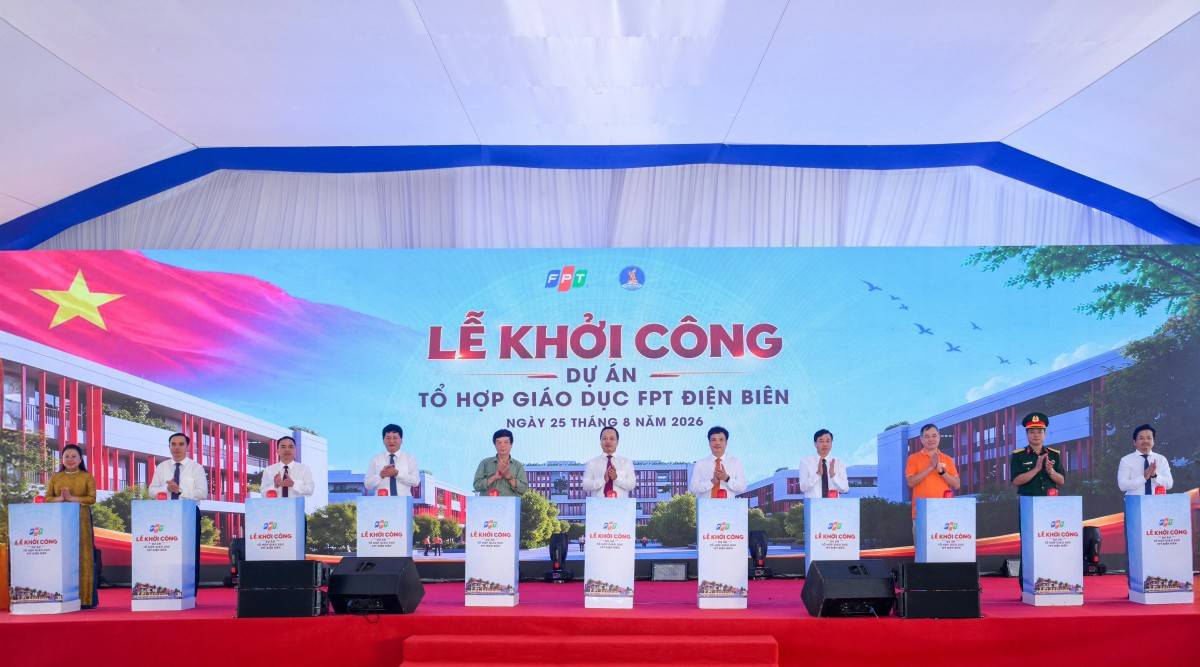 Khởi công Tổ hợp giáo dục FPT Điện Biên, vốn đầu tư 648,5 tỷ đồng