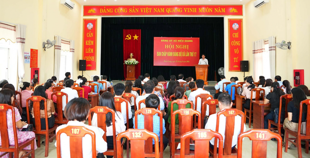 Quảng Trị: Hiếu Giang thông qua phương án sắp xếp hệ thống trường học, kiện toàn tổ chức Đảng