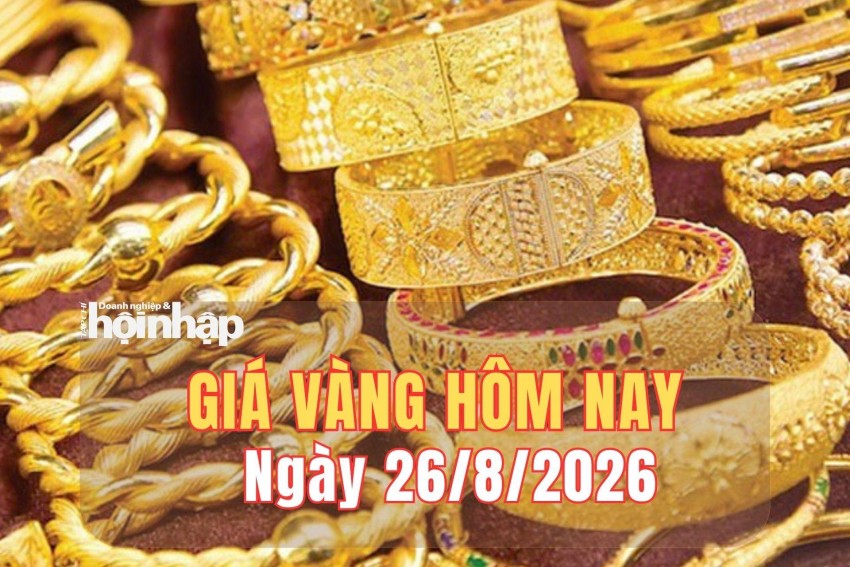 Giá vàng hôm nay 26/8/2026: Vàng SJC áp sát mốc 151 triệu đồng/lượng, thế giới đảo chiều giảm