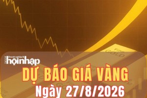 Dự báo giá vàng ngày mai 27/8: Vàng chịu áp lực giảm