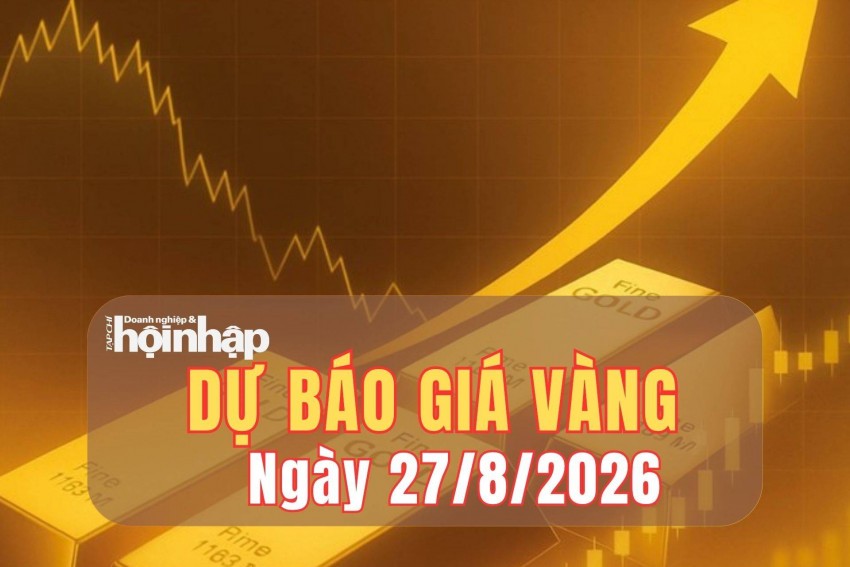 Dự báo giá vàng ngày mai 27/8: Vàng chịu áp lực giảm