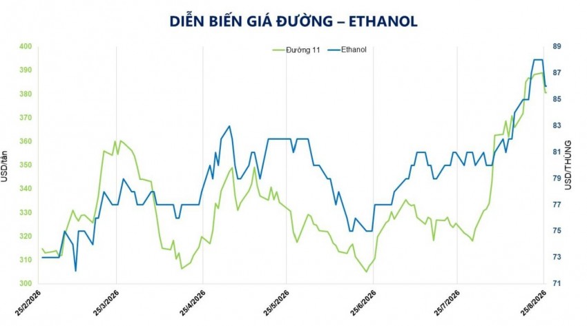 Giá đường thế giới giảm mạnh vì dầu rẻ, nhu cầu Ấn Độ yếu