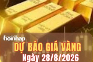 Dự báo giá vàng ngày mai 28/8: Xu hướng giảm giá chiếm ưu thế