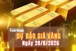 Dự báo giá vàng ngày mai 28/8: Xu hướng giảm giá chiếm ưu thế