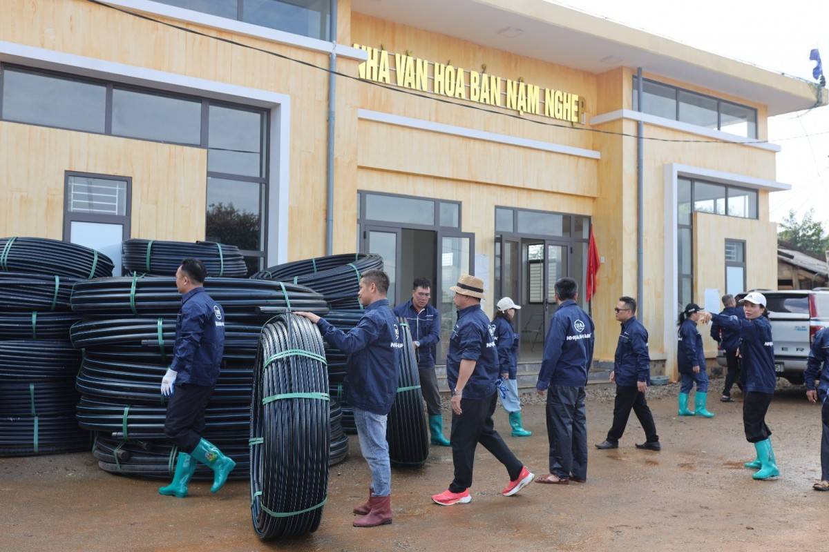Nhựa Bình Minh đưa nguồn nước đến vùng biên giới, miền núi