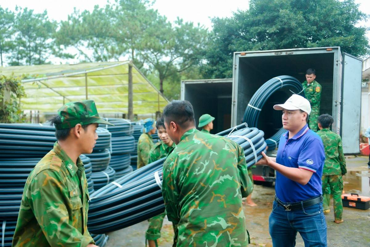 Nhựa Bình Minh đưa nguồn nước đến vùng biên giới, miền núi