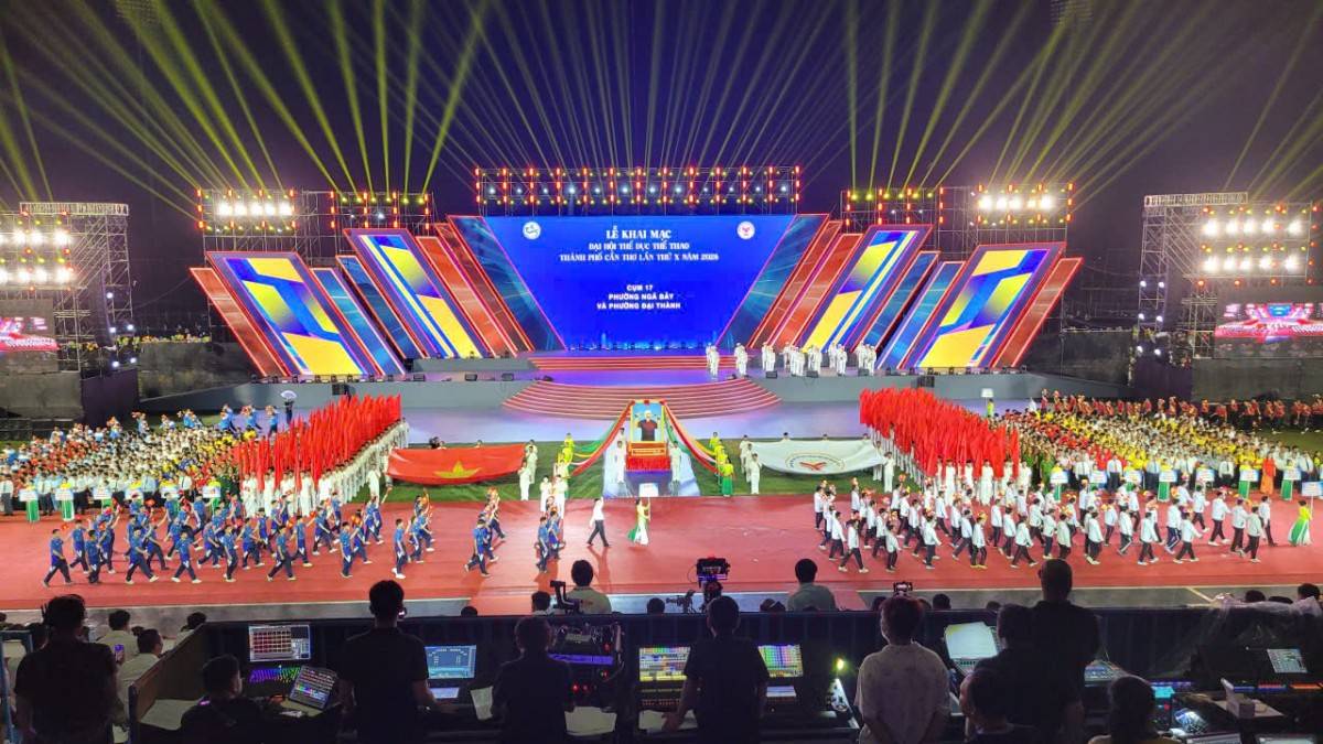 Cần Thơ khai mạc Đại hội Thể dục thể thao lần thứ X năm 2026