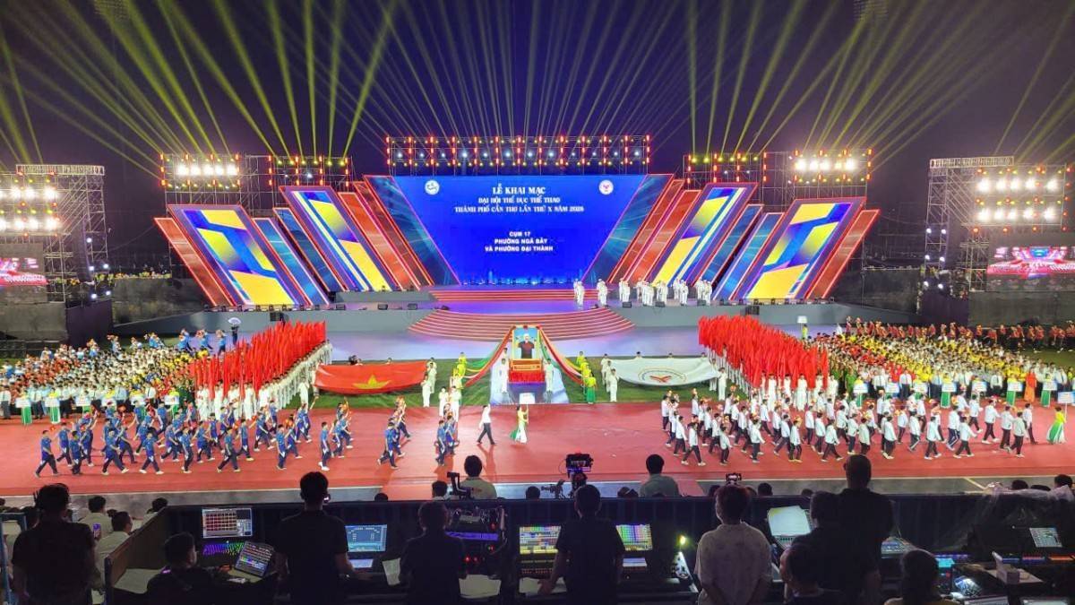 Cần Thơ khai mạc Đại hội Thể dục thể thao lần thứ X năm 2026