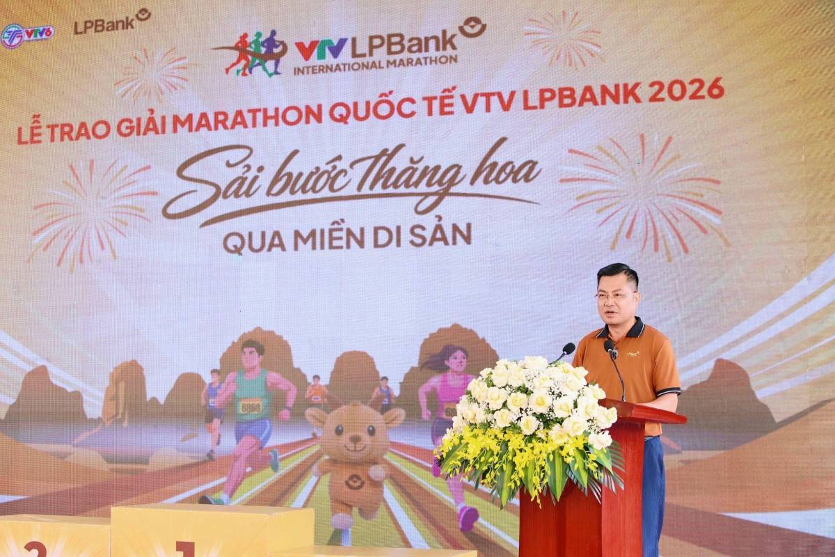 Ông Bùi Thái Hà - Phó Chủ tịch HĐQT LPBank phát biểu tại sự kiện.