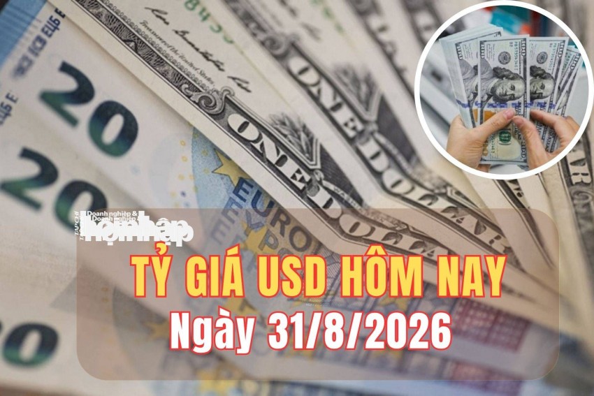 Tỷ giá USD hôm nay 31/8/2026: Đồng USD tăng gần 0,9%