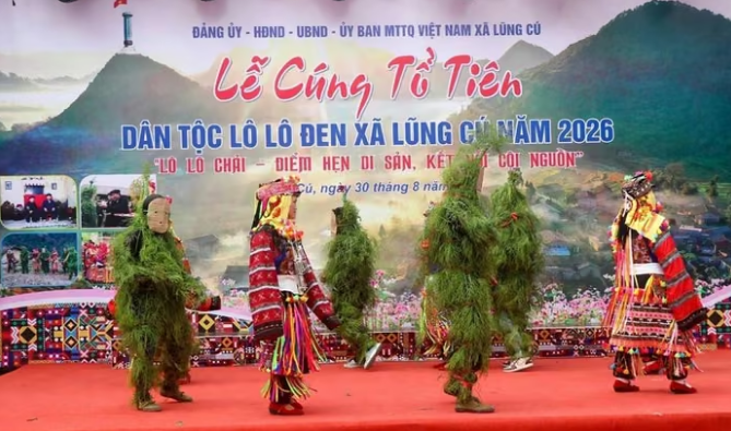 Lũng Cú (Tuyên Quang) lan tỏa giá trị di sản từ Lễ cúng Tổ tiên của người Lô Lô Đen