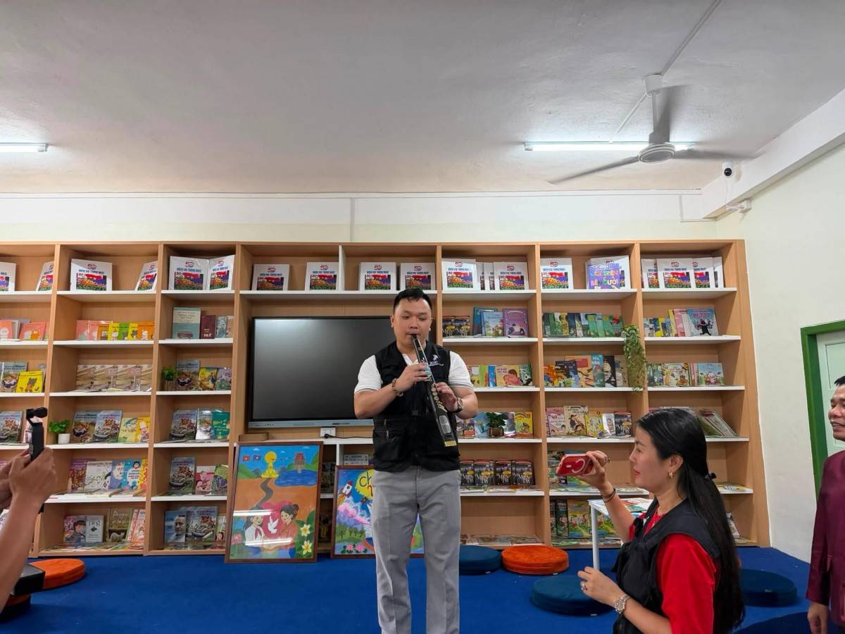 Giao lưu văn hóa tại sự kiện.