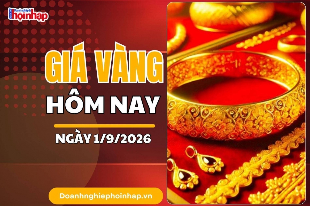 Giá vàng nhẫn áp sát 150 triệu đồng/lượng, vàng thế giới quanh 4.454 USD/ounce ngày 1/9