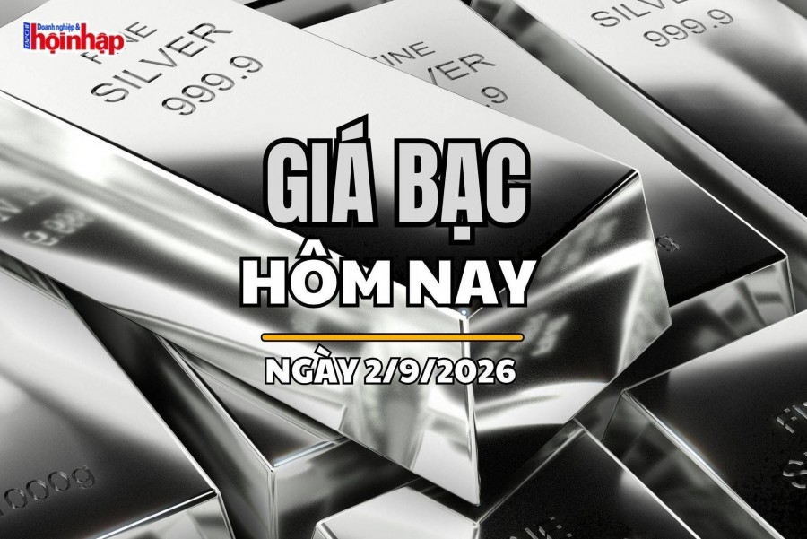 Giá bạc hôm nay 2/9/2026: Fed gây sức ép, bạc thế giới lùi về 66,53 USD/ounce