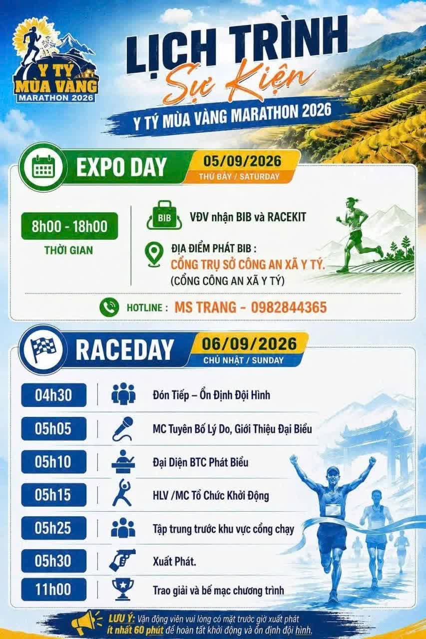 Lào Cai: Y Tý mùa vàng - Chạy marathon giữa ruộng bậc thang, check-in cung đường hình chữ S